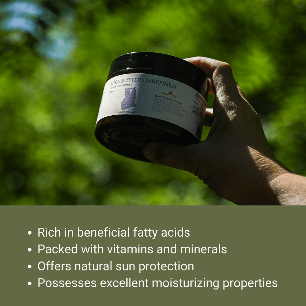 Shea Butter - Unrefined, White - From Farm in Ghana - Nature Packaged