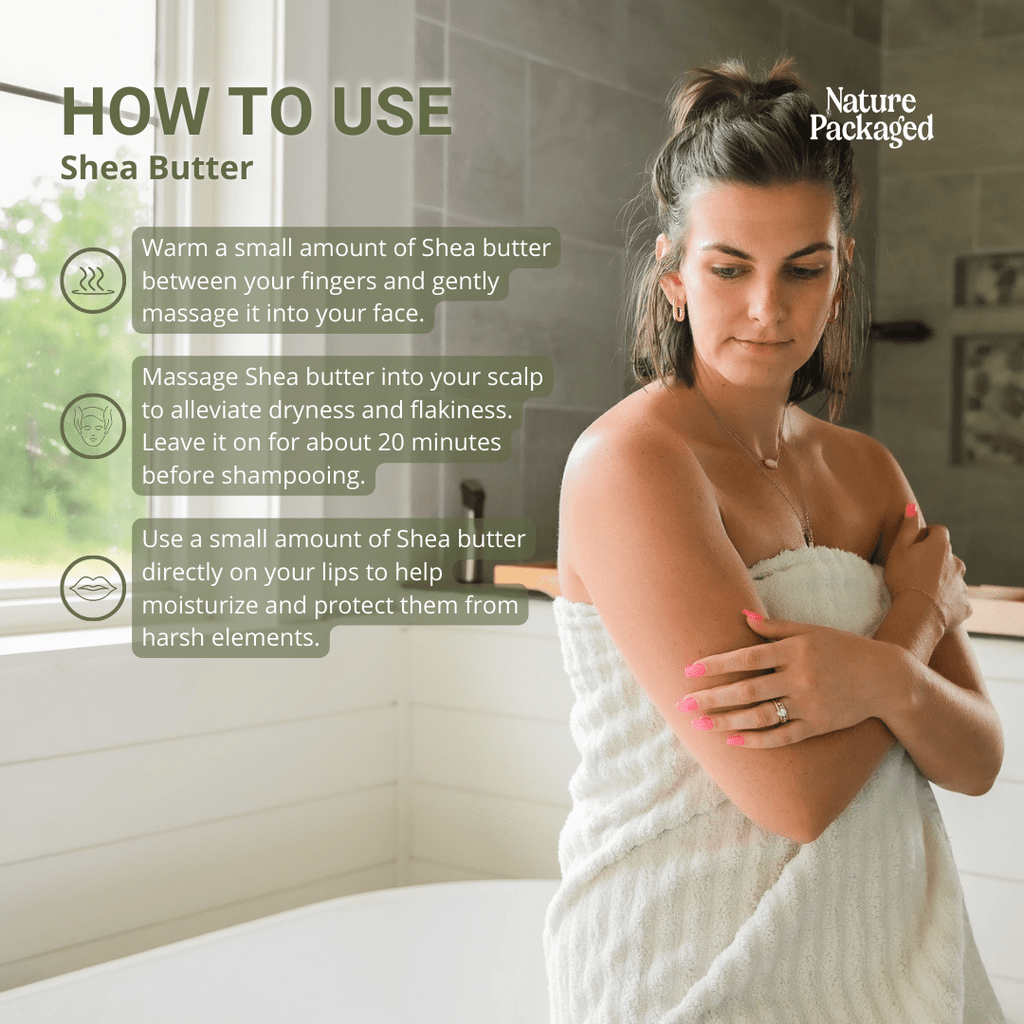 Shea Butter - Unrefined, White - From Farm in Ghana - Nature Packaged