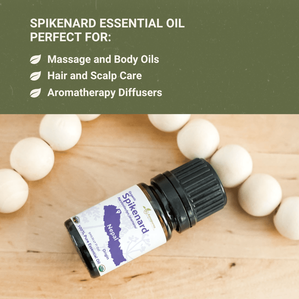 Spikenard Organic Essential Oil - From Annapurna Aroma Essential Oils - Nature Packaged