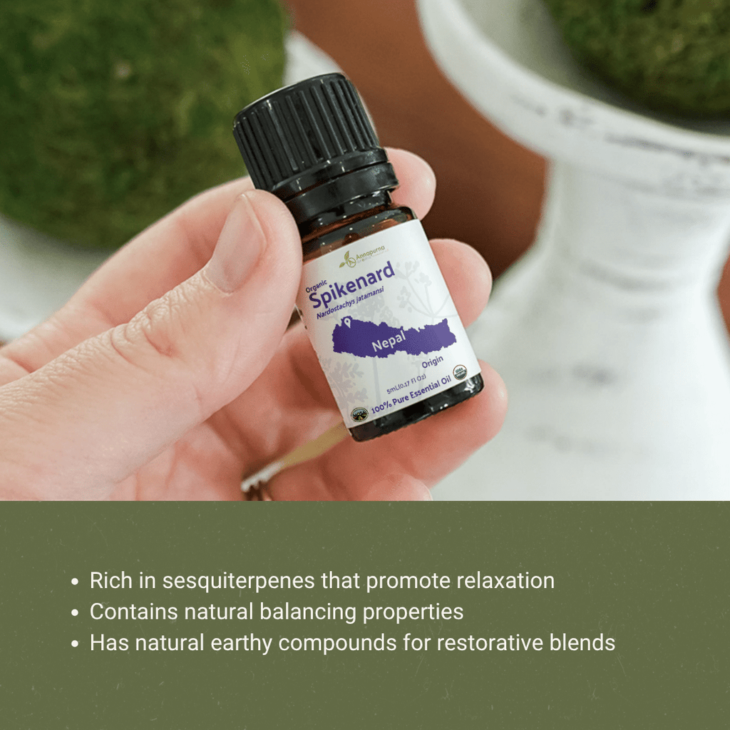 Spikenard Organic Essential Oil - From Annapurna Aroma Essential Oils - Nature Packaged