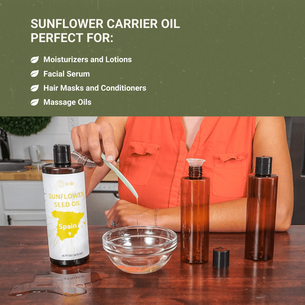 Sunflower Carrier Oil - From EIR Oils - Nature Packaged