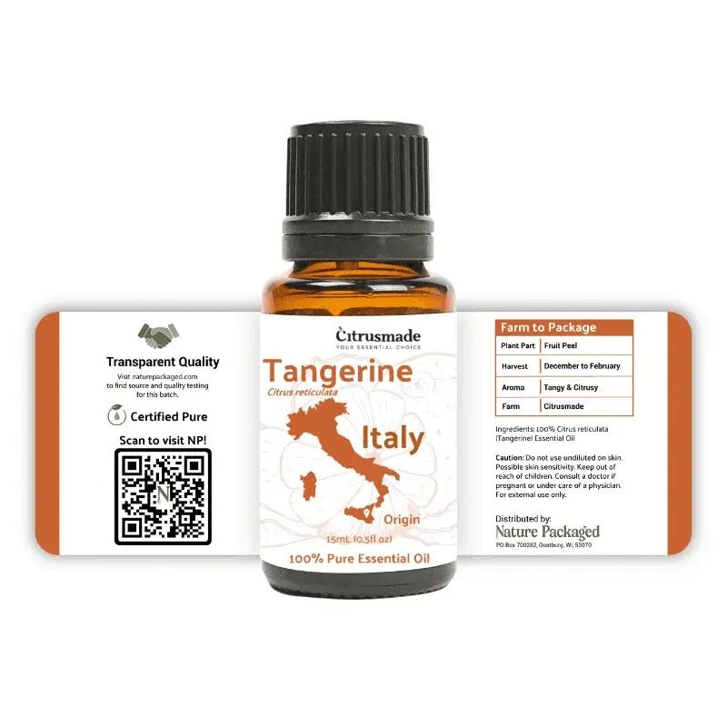 Tangerine Essential Oil - From Citrusmade - Nature Packaged