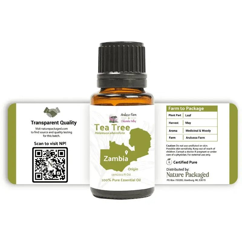 Tea Tree Essential Oil - From Arulussa Farm - Nature Packaged