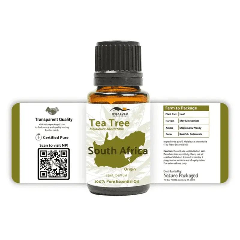 Tea Tree Essential Oil - From KwaZulu Botanicals - Nature Packaged