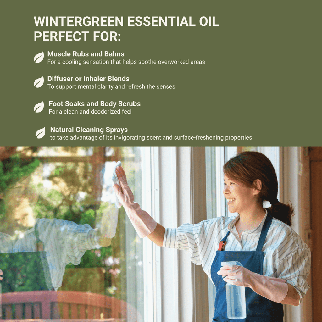 Wintergreen Essential Oils - From Bio - Young Aromas - Nature Packaged