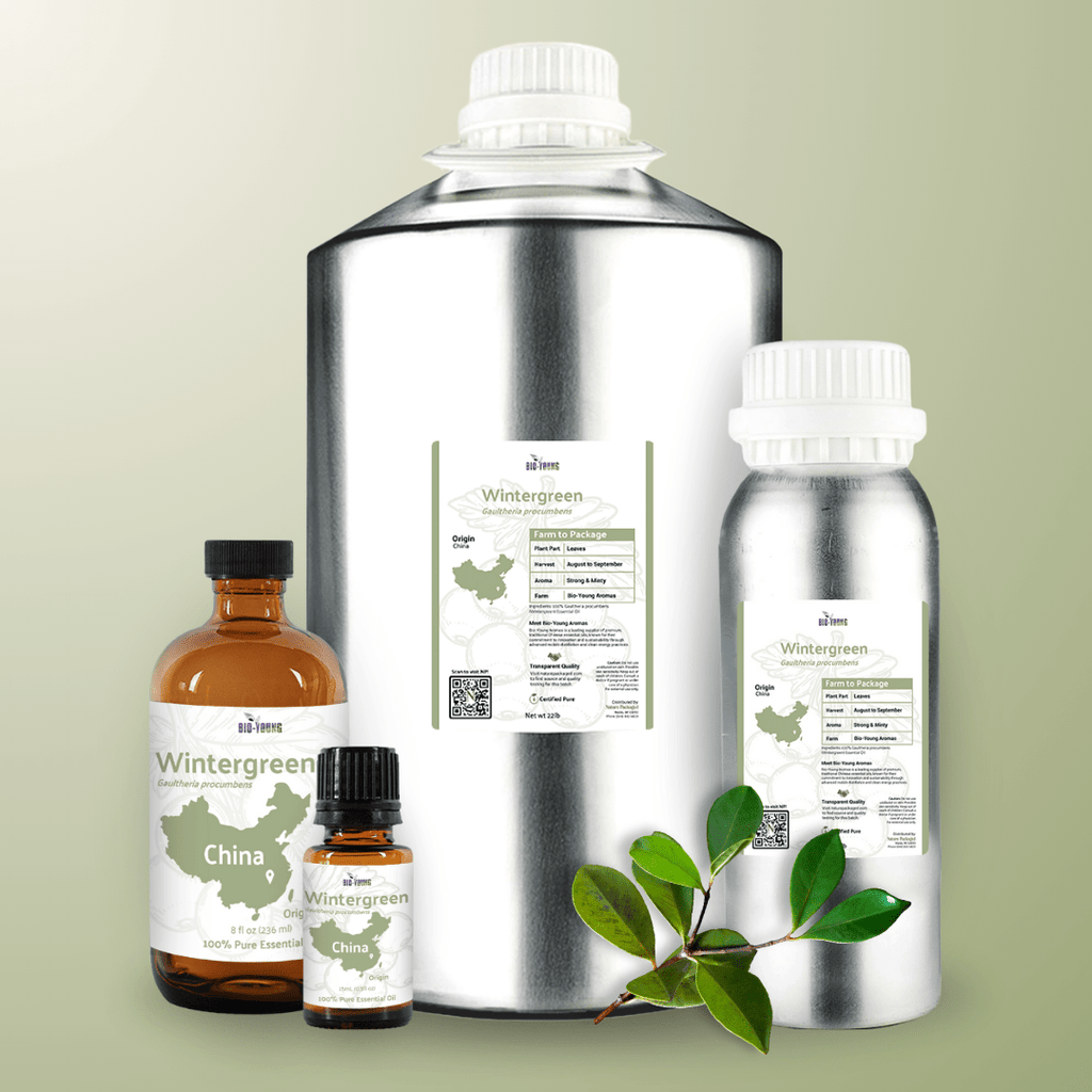 Wintergreen Essential Oils - From Bio - Young Aromas - Nature Packaged