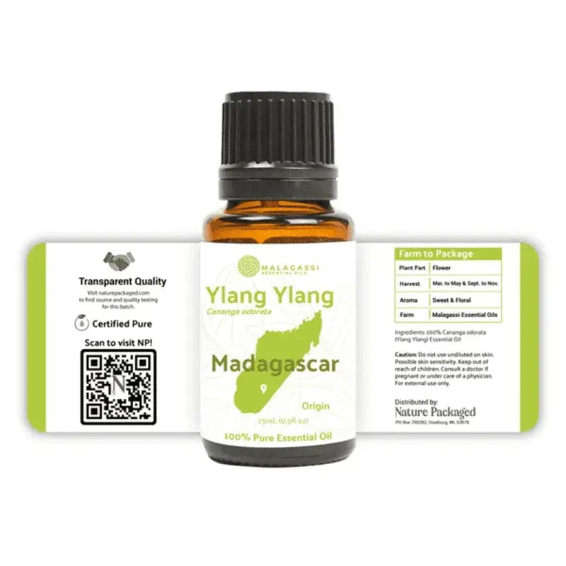 Ylang Ylang Essential Oil - From Malagassi Essential Oils - Nature Packaged